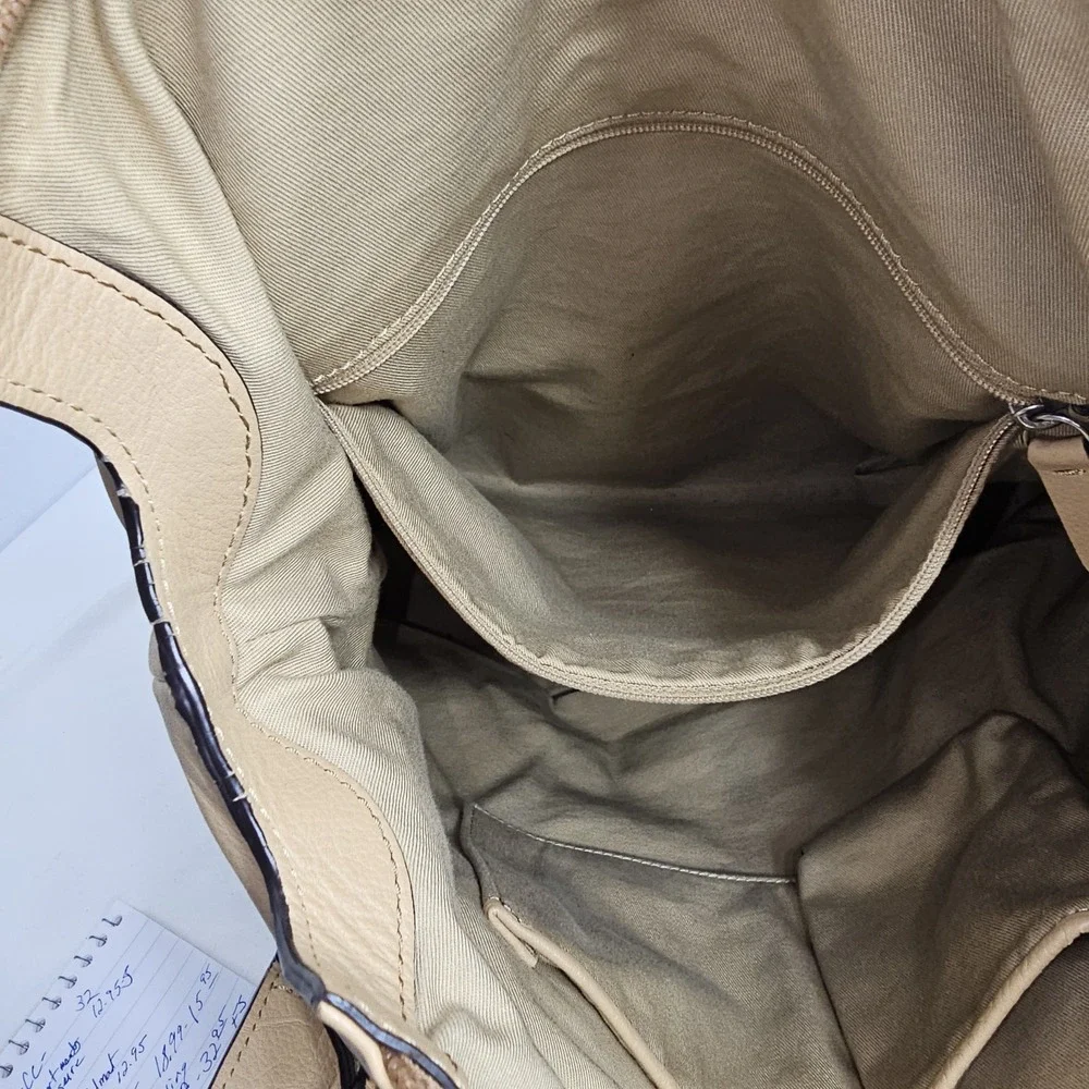 Banana Republic Lexington-Camel/Tan Leather Tote - Shoulder Handbag EUC